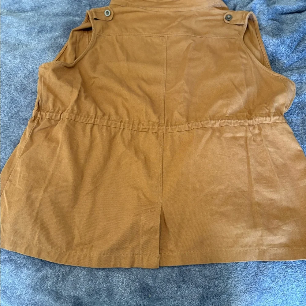 Women's Tan Utility Vest sz 3X